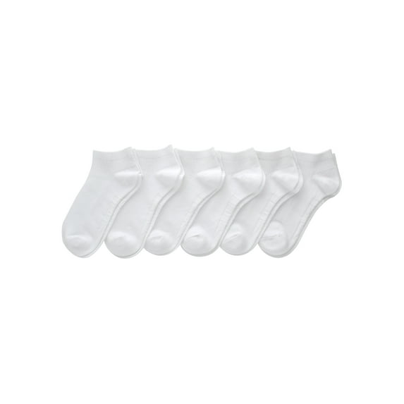 Hanes Women's Originals Supersoft No Show Flat Knit Socks, Extended Size 6-Pack