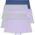 thumbnail image 1 of Hanes Women's Originals Supersoft Panties, Viscose from Bamboo Underwear Boxer Briefs 5-Pack, 1 of 6