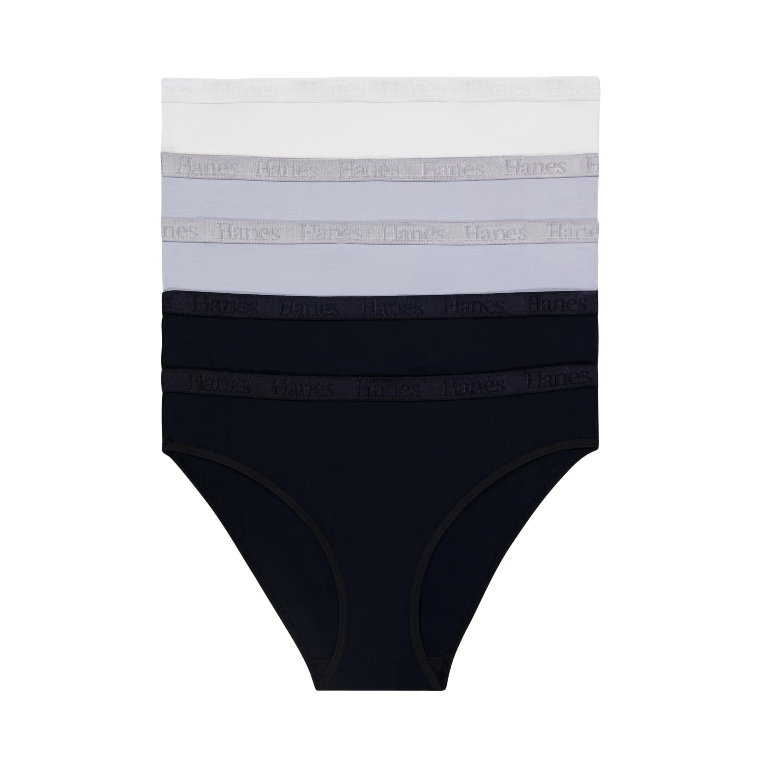Hanes Women's Eco Luxe High Cut Triangle Bikini Top | Recycled Microfiber | Deep V Front & Back - View #7