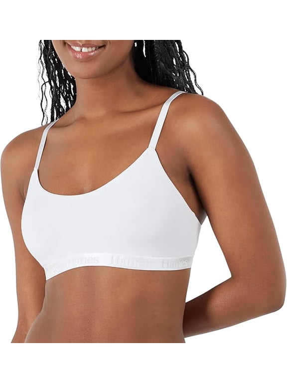 Women's Originals Ultra SuperSoft Pullover String Bralette Color-White Size S-XXL