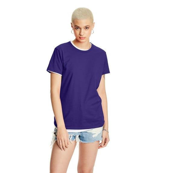 Hanes Women’s Perfect-T Short Sleeve Crew T-Shirt