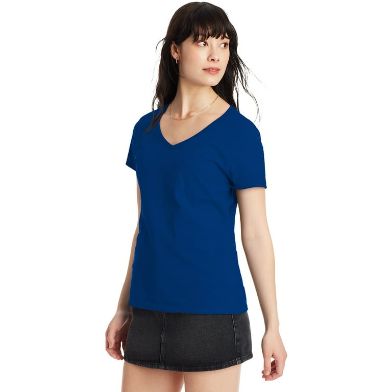walmart women's v neck t shirts