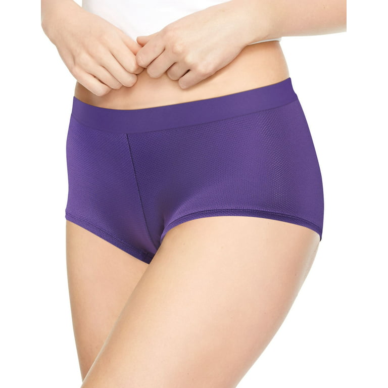 Hanes Women's Performance Cool Boyshort Panties - 3 pack
