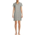thumbnail image 1 of Hanes Women's Polo Collar Sleepshirt, 1 of 5