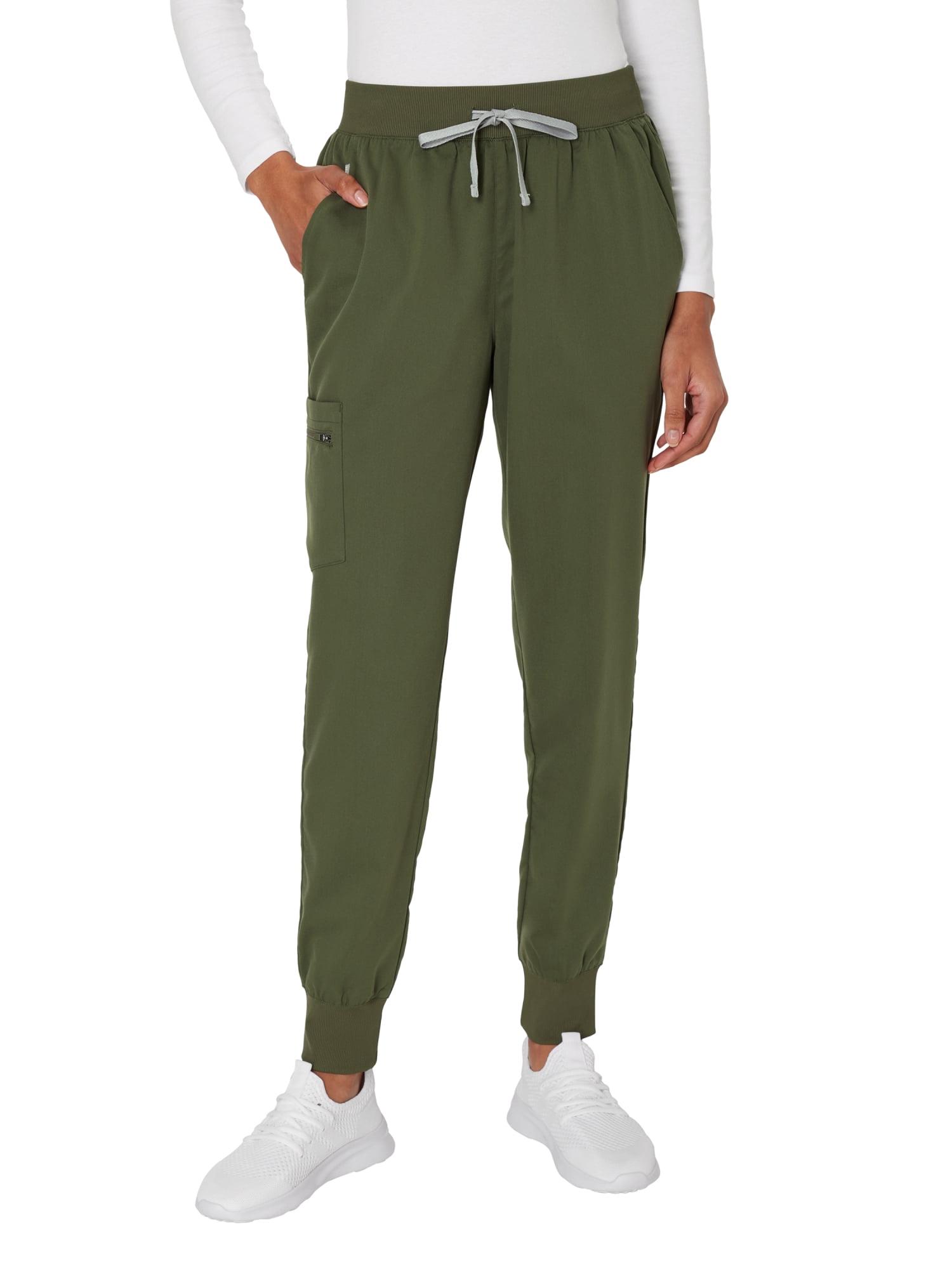 Hanes Women's Scrubs Drawstring Jogger Scrub Pants, Premium, Pockets, Sizes XS - 3XL