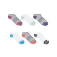 thumbnail image 1 of Hanes Women's Premium Performance Lightweight No Show Socks, 6-Pack Grey/White 5-9, 1 of 1