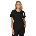 thumbnail image 1 of Hanes Women's Scrubs V-Neck Scrub Top, Premium, Short Sleeve, 1 Pocket, Sizes XS-3XL, 1 of 9
