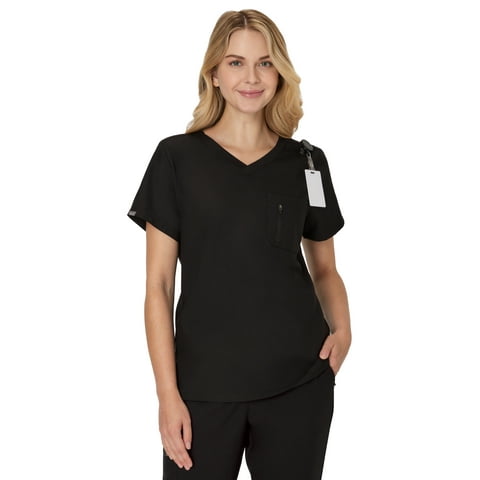 Womens Scrubs V-Neck Scrub Top, Premium, Short Sleeve, 3 Pocket, Sizes XS-3XL