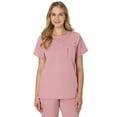 thumbnail image 1 of Hanes Women's Scrubs V-Neck Scrub Top, Premium, Short Sleeve, 1 Pocket, Sizes XS-3XL, 1 of 10
