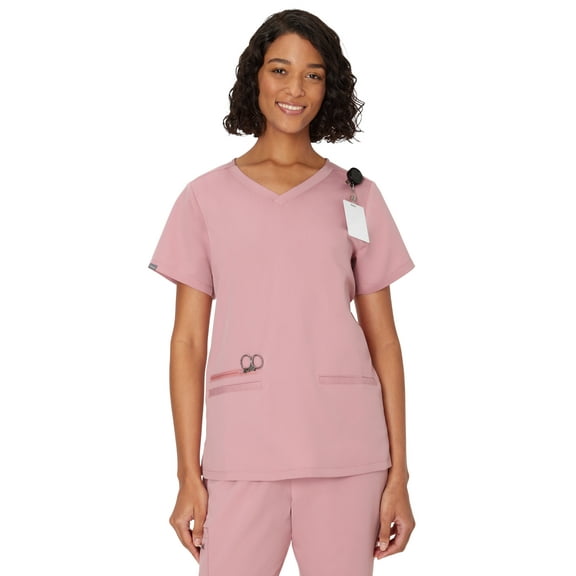 Hanes Women's Premium Short Sleeve V-Neck 3-Pkt ScrubsTop, Style HWP100, Sizes up-to 3XL