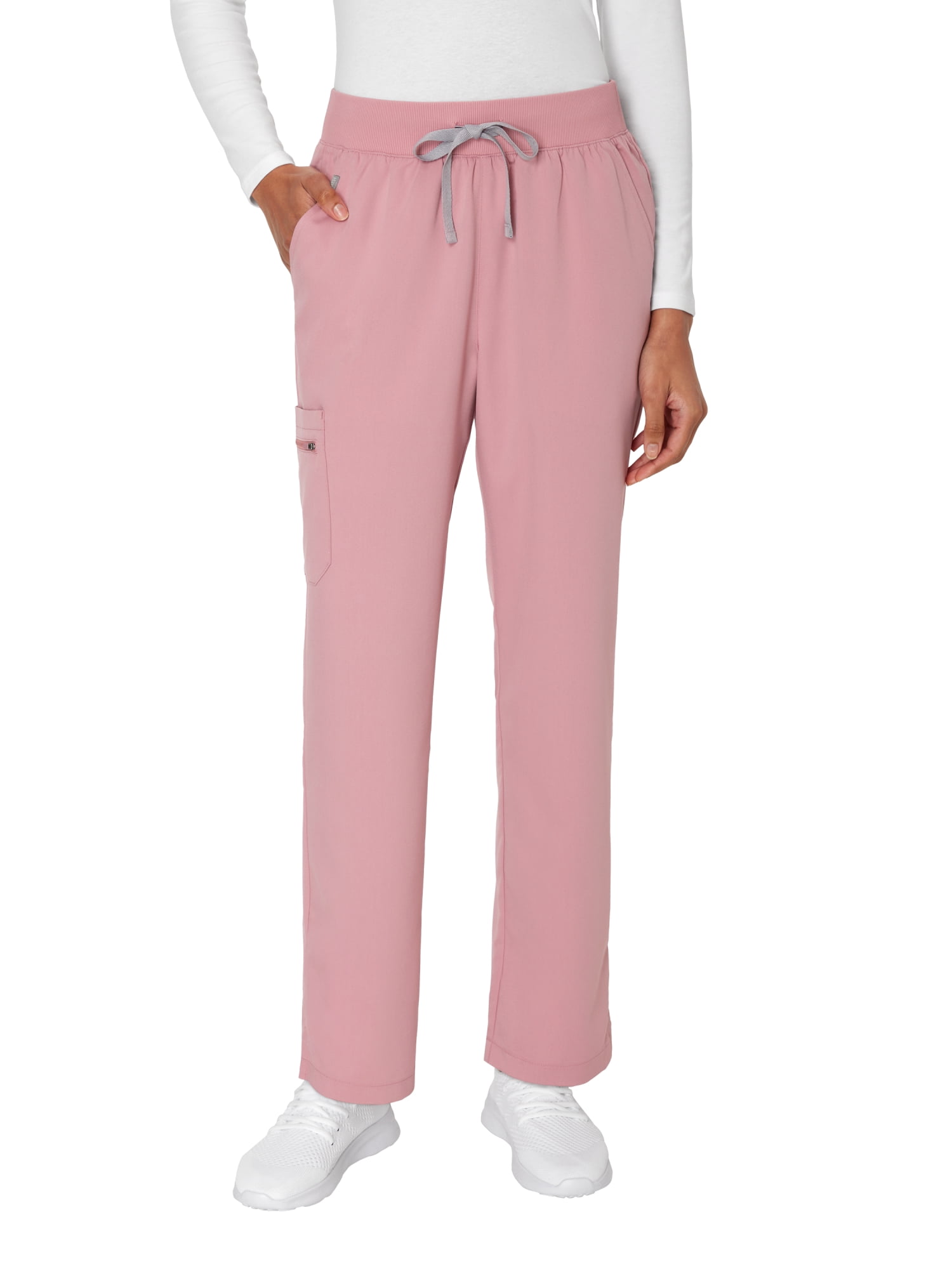 Hanes Women's Scrubs Drawstring Scrub Pants, Premium, Straight Leg, Pockets, Sizes XS-3XL