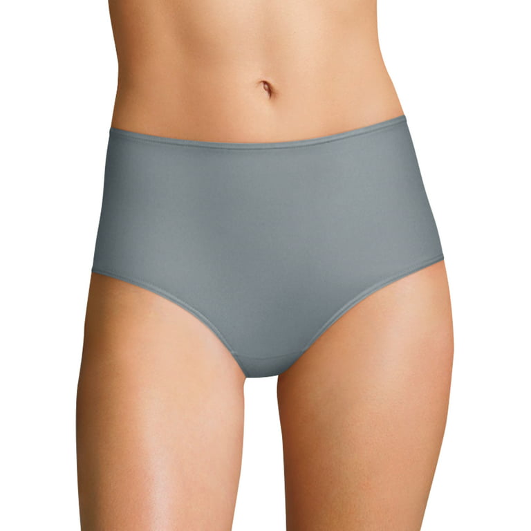 Hanes Women's Recycled Microfiber Modern Low Rise Brief 3-Pack Assorted 5