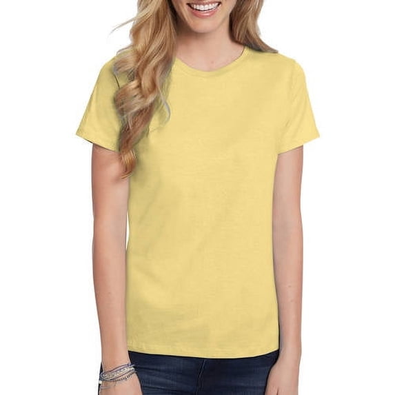Hanes Women's Relaxed Fit Authentic Essentials Crewneck T-Shirt