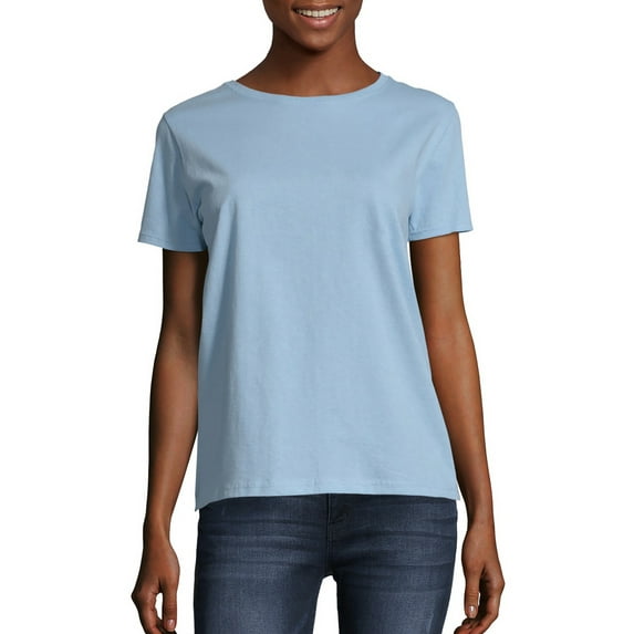 Hanes Women's Relaxed Fit Authentic Essentials Crewneck T-Shirt