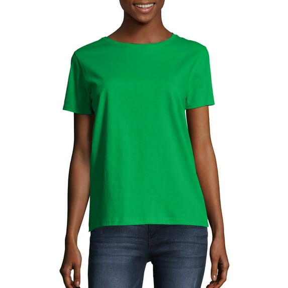 Hanes Women's Relaxed Fit Authentic Essentials Crewneck T-Shirt