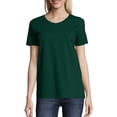 thumbnail image 1 of Hanes Women's Relaxed Fit Authentic Essentials Short Sleeve V-neck T-Shirt Sizes S-3XL, 1 of 6
