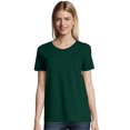 thumbnail image 1 of Hanes Women's Relaxed Fit Authentic Essentials Short Sleeve V-neck T-Shirt Sizes S-3XL, 1 of 6