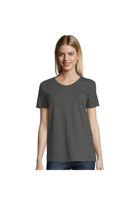 Women's Relaxed Fit Authentic Essentials Short Sleeve V-neck T-Shirt Sizes S-3XL