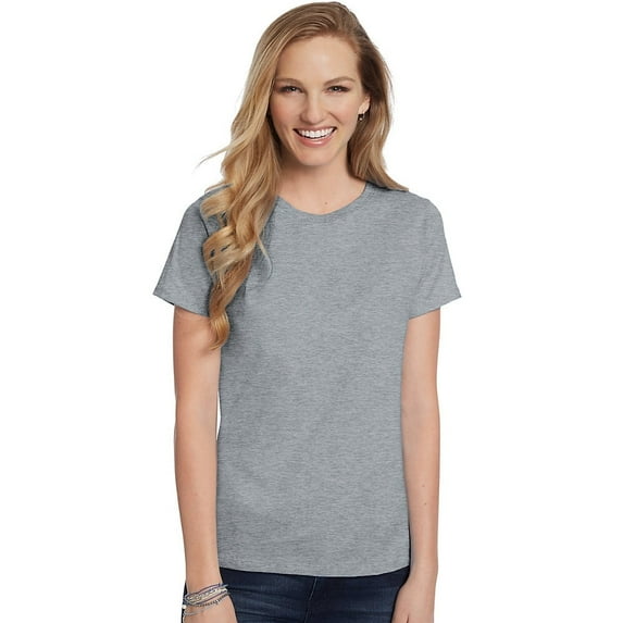 Hanes Women's Relaxed Fit Jersey ComfortSoft® Crewneck T-Shirt - 5680