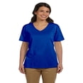 thumbnail image 1 of Hanes - Essential-T Women’s V-Neck T-Shirt - 5780, 3XL, Deep Royal, 1 of 2