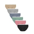 thumbnail image 1 of Hanes Women's Ribbed Hipster Underwear, 6-Pack Assorted 8, 1 of 6