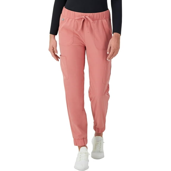 Hanes Women's Scrubs Cargo Joggers, Healthcare Scrub Joggers for Women, Moisture Wicking, L