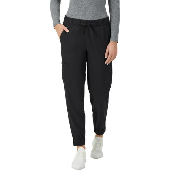 Hanes Women's Scrubs Cargo Joggers, Healthcare Scrub Joggers for Women, Moisture Wicking, XL