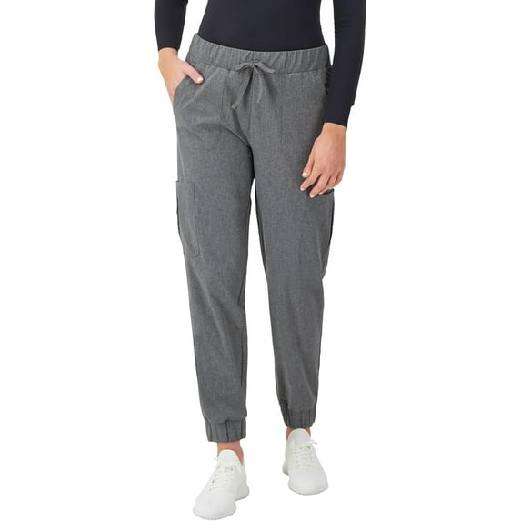 Hanes Women's Scrubs Cargo Joggers, Healthcare Scrub Joggers for Women, Moisture Wicking, XL