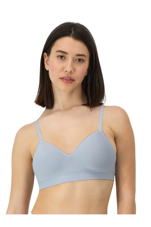Womens Wireless Bra, Smooth Comfort Full Coverage Bra, Foam Cups, Convertible Bra Straps