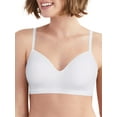thumbnail image 1 of Hanes Womens Wireless Bra, Smooth Comfort Full Coverage Bra, Foam Cups, Convertible Bra Straps, 1 of 11