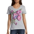 thumbnail image 1 of Hanes Women's Short-Sleeve V-Neck Graphic T-Shirt, 1 of 5