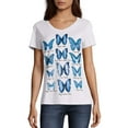 thumbnail image 1 of Hanes Women's Short-Sleeve V-Neck Graphic T-Shirt, 1 of 5