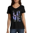 thumbnail image 1 of Hanes Women's Short-Sleeve V-Neck Graphic T-Shirt, 1 of 6