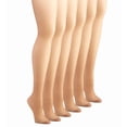thumbnail image 1 of Hanes Women's Silk Reflections Silky Control Top Reinforced Toe Pantyhose, 6 pairs, 1 of 3