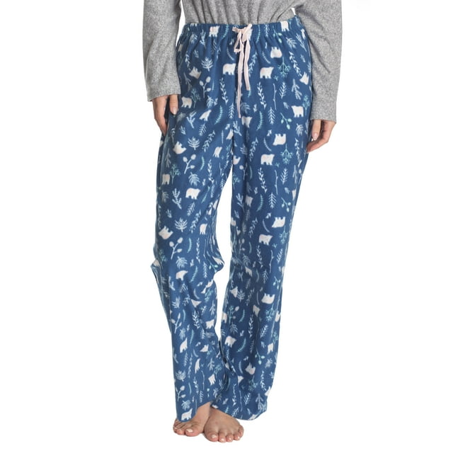Hanes Women's Sleep Fleece Pant, Bear, Large