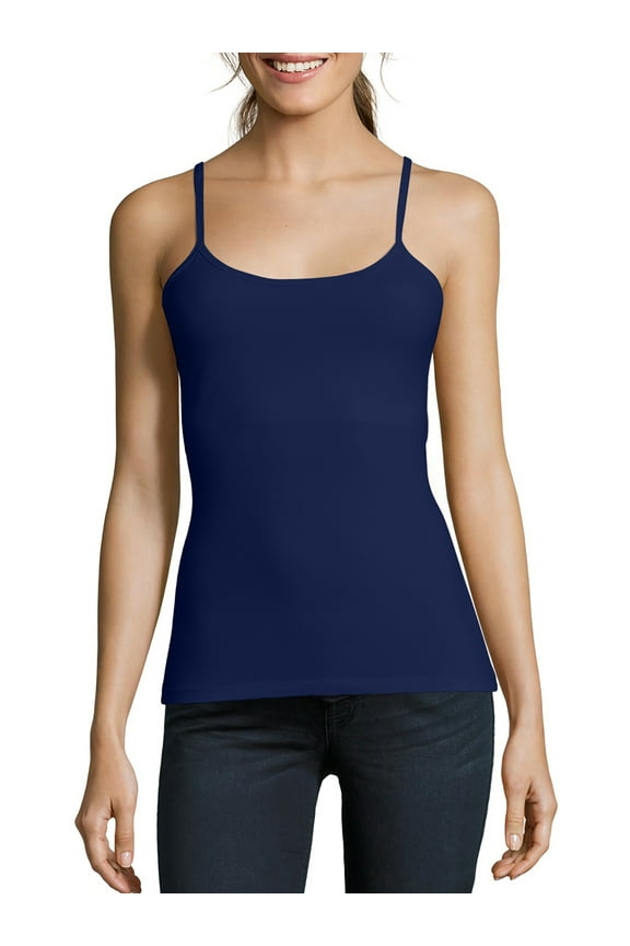 Women's Stretch Cotton Cami With Built-In Shelf Bra, Style O9342