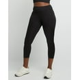 thumbnail image 1 of Hanes Women's Stretch Jersey Capri Leggings, 21" Black 2XL, 1 of 2