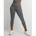 thumbnail image 1 of Hanes Women's Stretch Jersey Capri Leggings, 21" Charcoal Heather S, 1 of 4