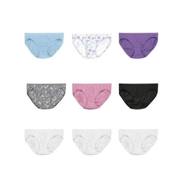 Hanes Women's Super Value Bonus Cool Comfort Cotton Bikini Underwear, 6+3 Bonus Pack