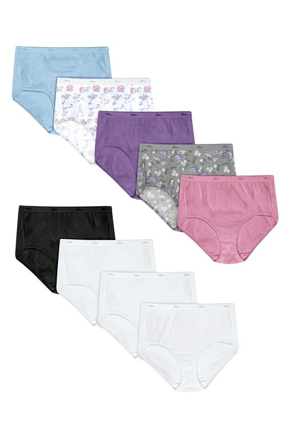 Women's Super Value Bonus Cool Comfort Cotton Brief Underwear, 6+3 Bonus Pack