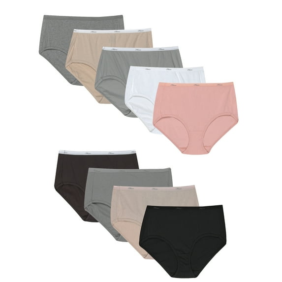 Hanes Women's Super Value Bonus Cool Comfort Cotton Brief Underwear, 6+3 Bonus Pack