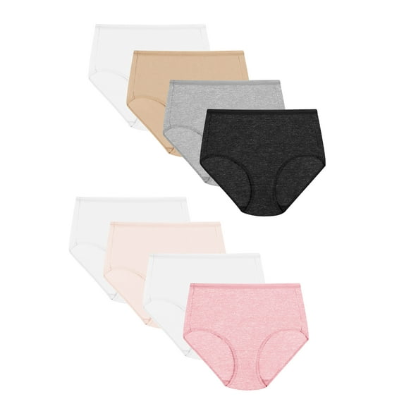 Hanes Women's Super Value Bonus Signature Breathe Cotton Brief Underwear, 6+2 Bonus Pack