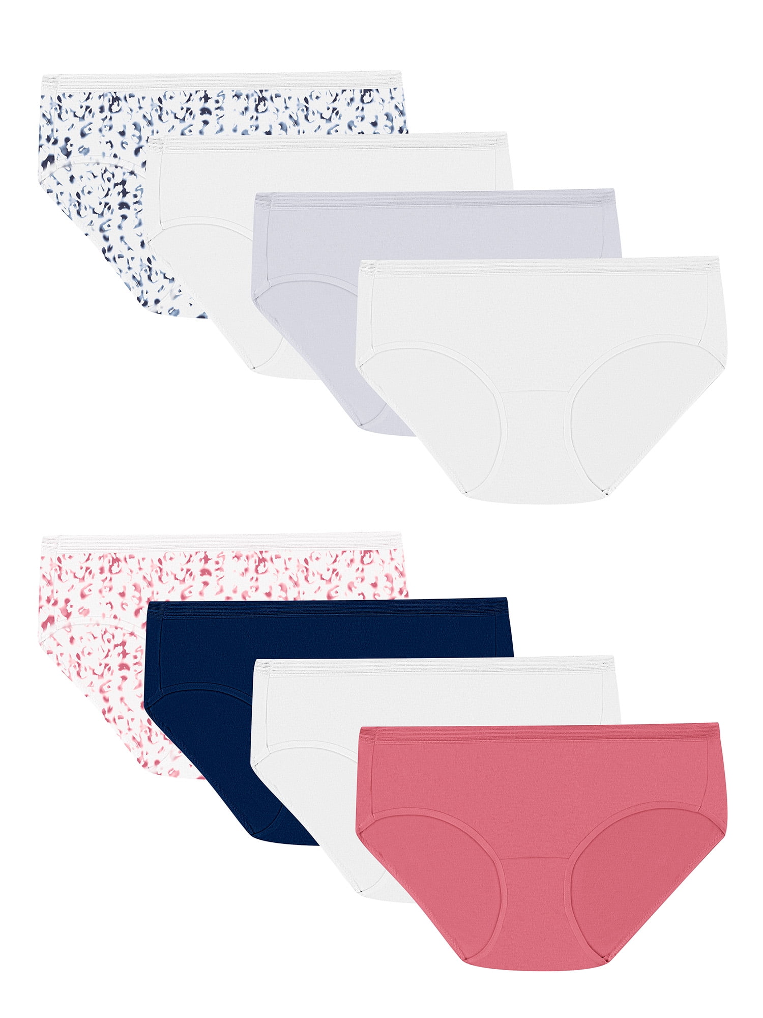 Hanes Women's Super Value Bonus Signature Breathe Cotton Hipster Underwear, 6+2 Bonus Pack, Size