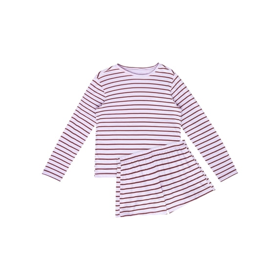 Hanes Women's SuperSoft Pajama Set, Loungewear Lilac/Chocolate Drop Stripe 2XL