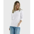 thumbnail image 1 of Hanes Women's T-Shirt Raglan Sleeve Tee Stretch Cotton Plain 6 Colors sz S-2XL, 1 of 5