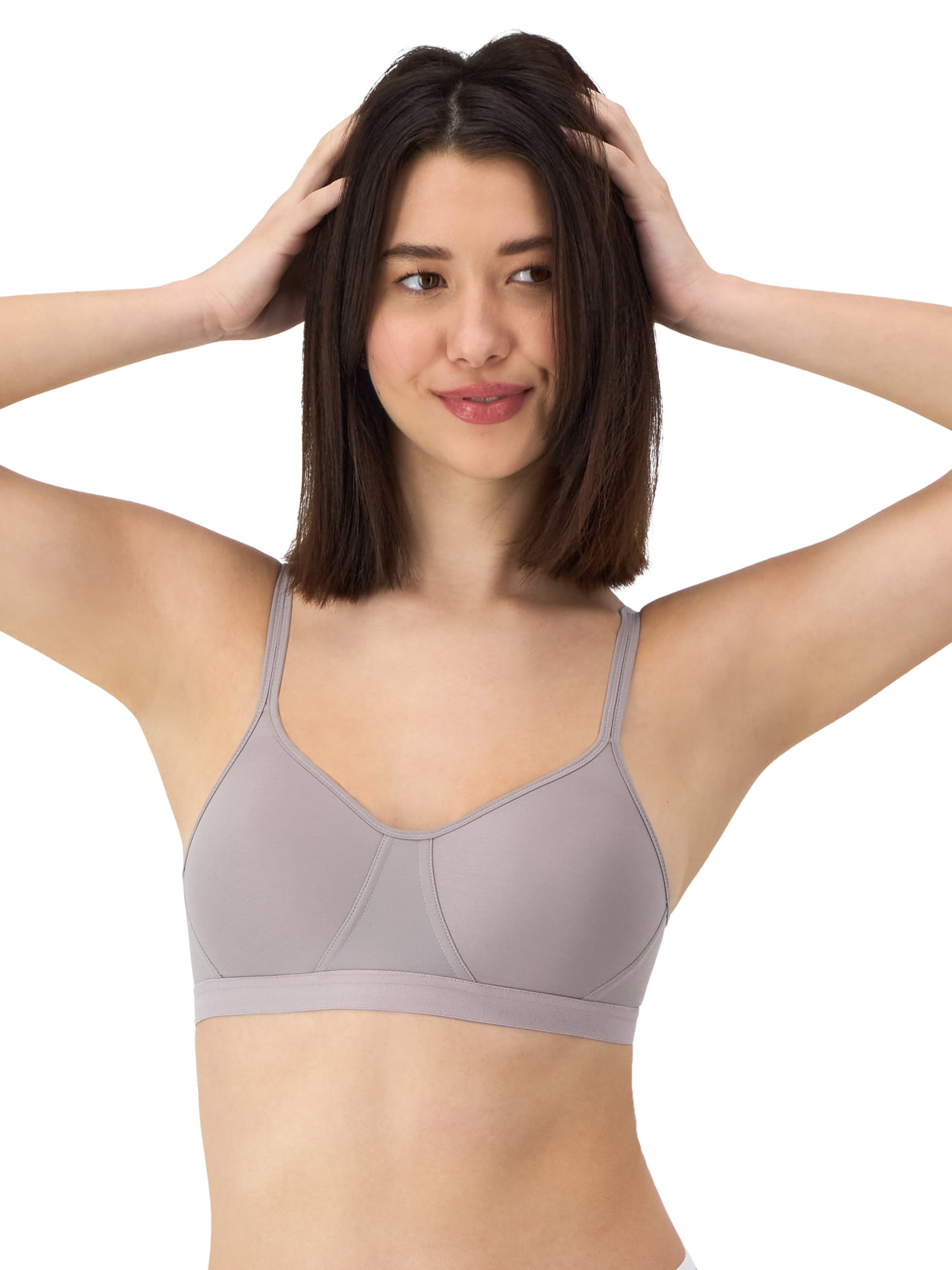 hanes women's t shirt smooth wirefree bra