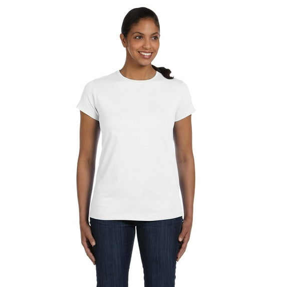 Hanes Women's Tagless Tee , 5680 , White , Medium