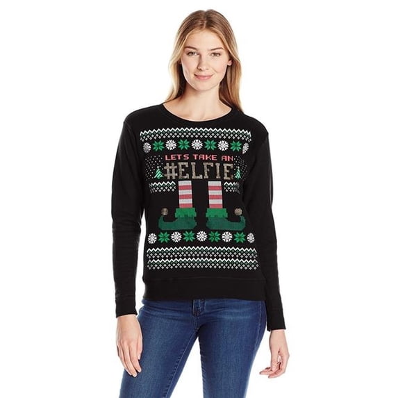 Hanes Women's Ugly Christmas Sweatshirt