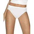 thumbnail image 1 of Hanes Women`s Ultimate Comfort Cotton 10-Pack Hi-Cut Panties 7, White, 1 of 1