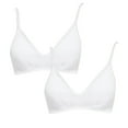thumbnail image 1 of Hanes Womens Ultimate® Comfy Support ComfortFlex Fit® Wirefree Bra (Pack of 2) 2 White, 1 of 1